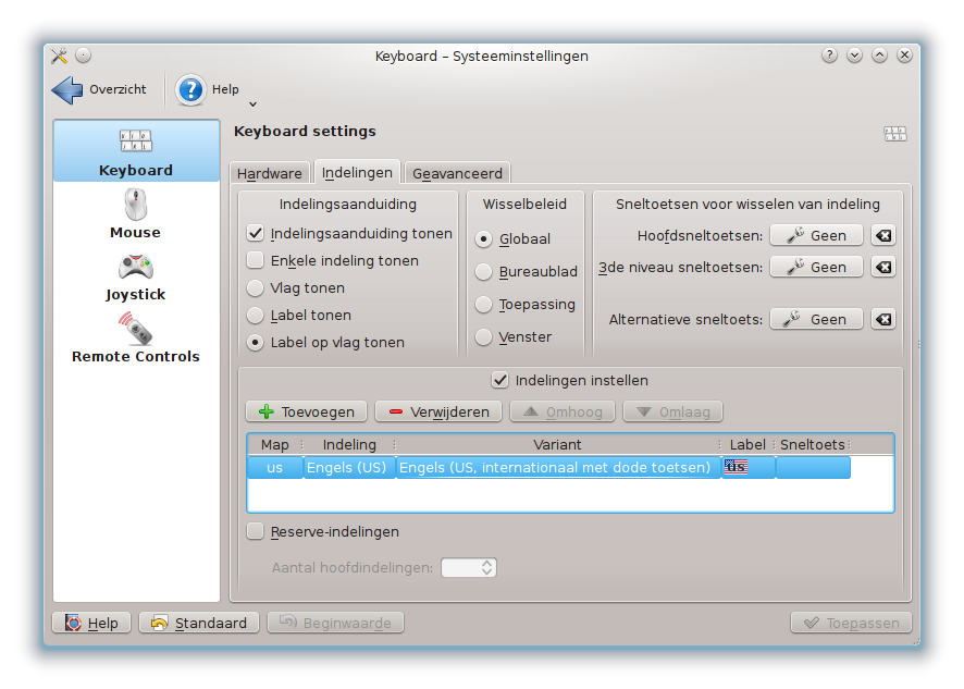 Kubuntu: International Keyboard with Dead keys